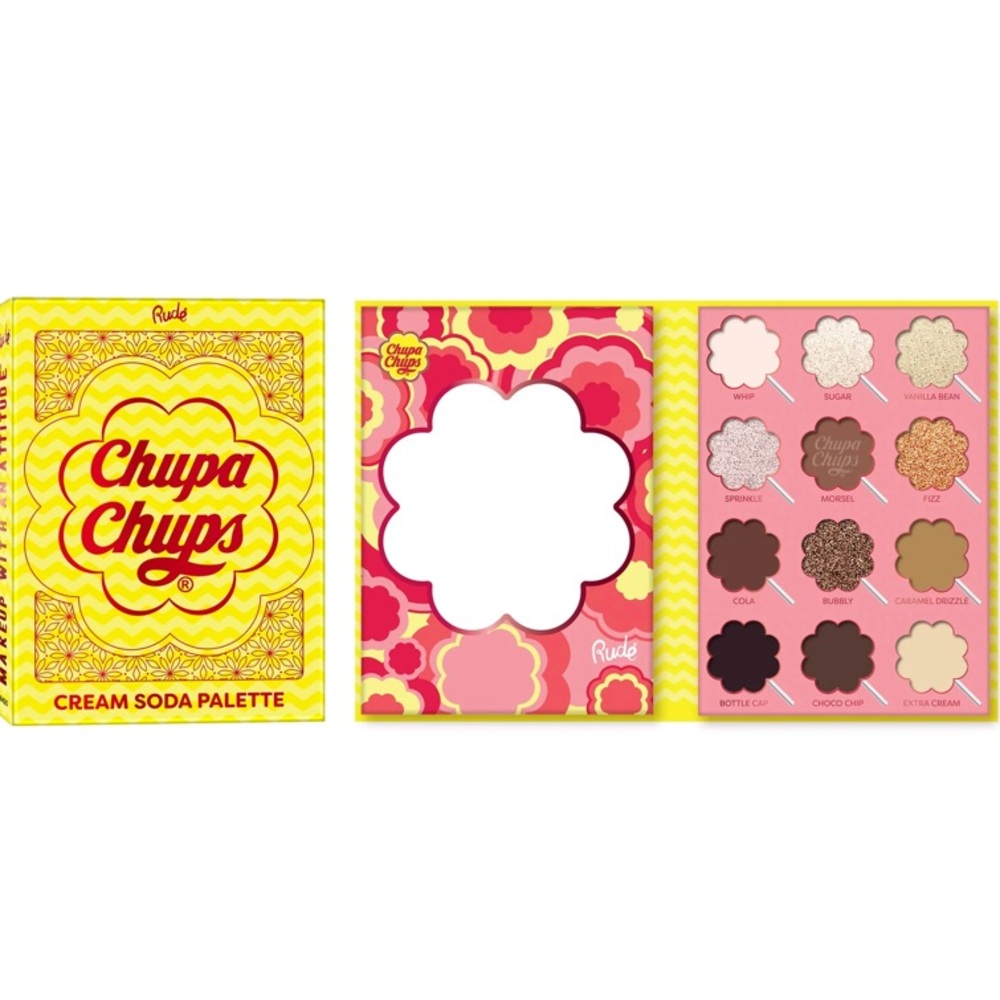 RUDE Chupa Chups Cream Soda 12 Color Palette - Picture 2 of 2